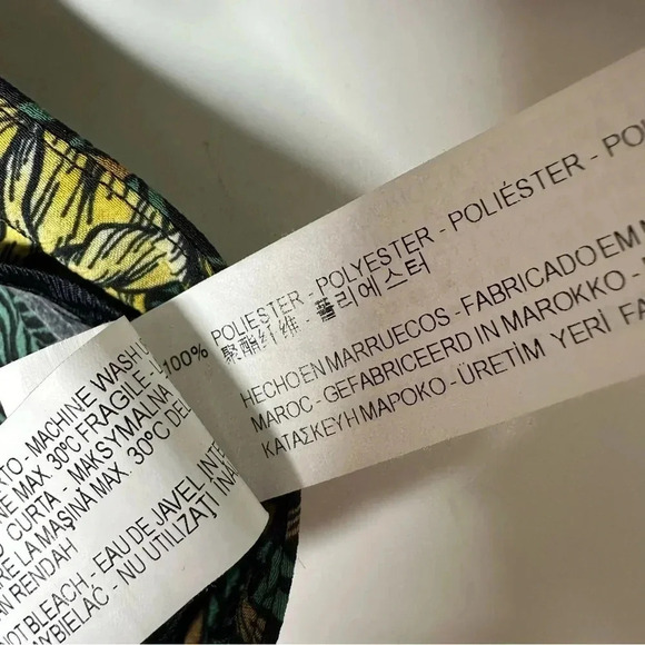 ZARA Women’s Tropical Print High Rise Ankle Pants Size Medium - Picture 9 of 9